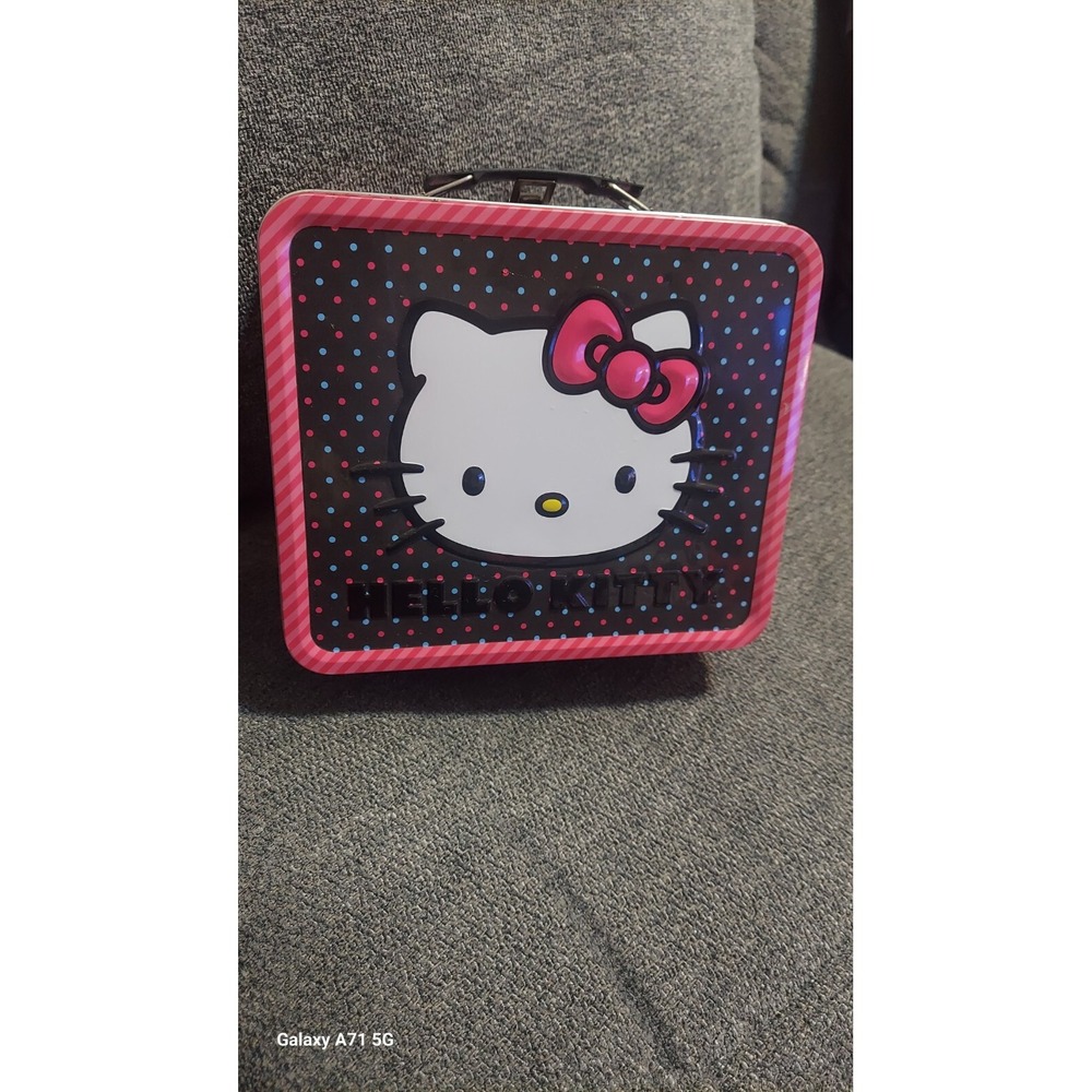 HELLO KITTY SANRIO‎ LOUNGEFLY LUNCHBOX PINK, BLACK & BLUE 2010